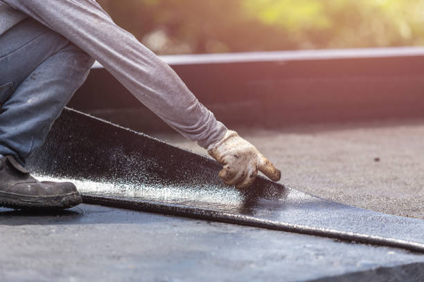 Professional Basement Waterproofing technician working in East Leroy, MI